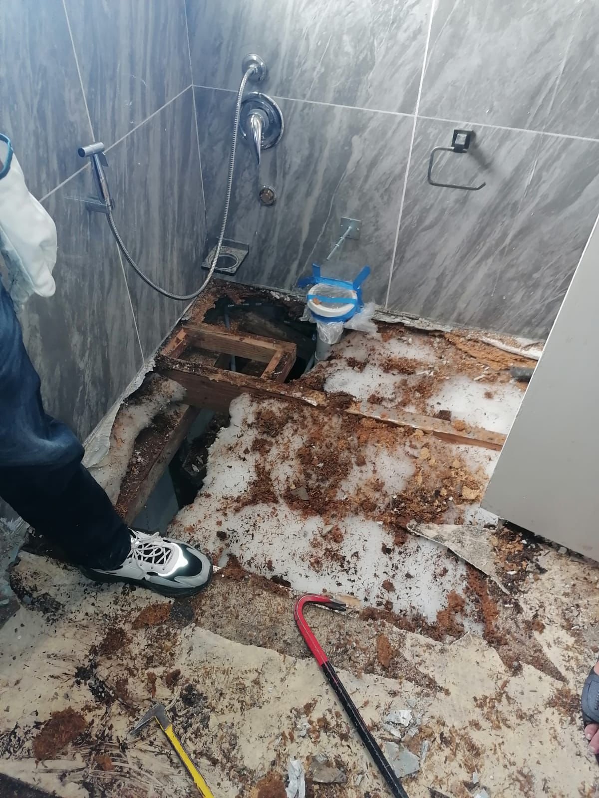 Shower Floor Demolition